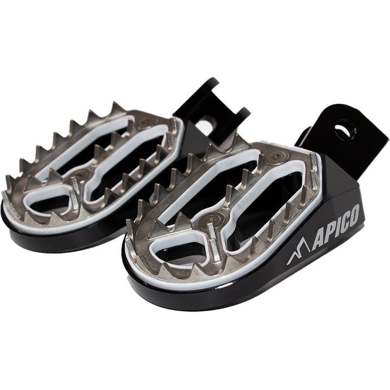 FPP PRO CRF230F BK - Apico Pro Bite Foot Pegs For Honda CRF230F 2003-2019 Electric Black