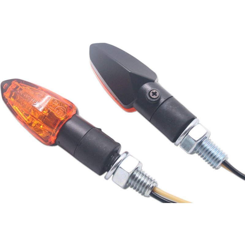 011701211 - Parts Europe LED Turn Signals For Harley Davidson FLHTC1340 1988 Black Amber