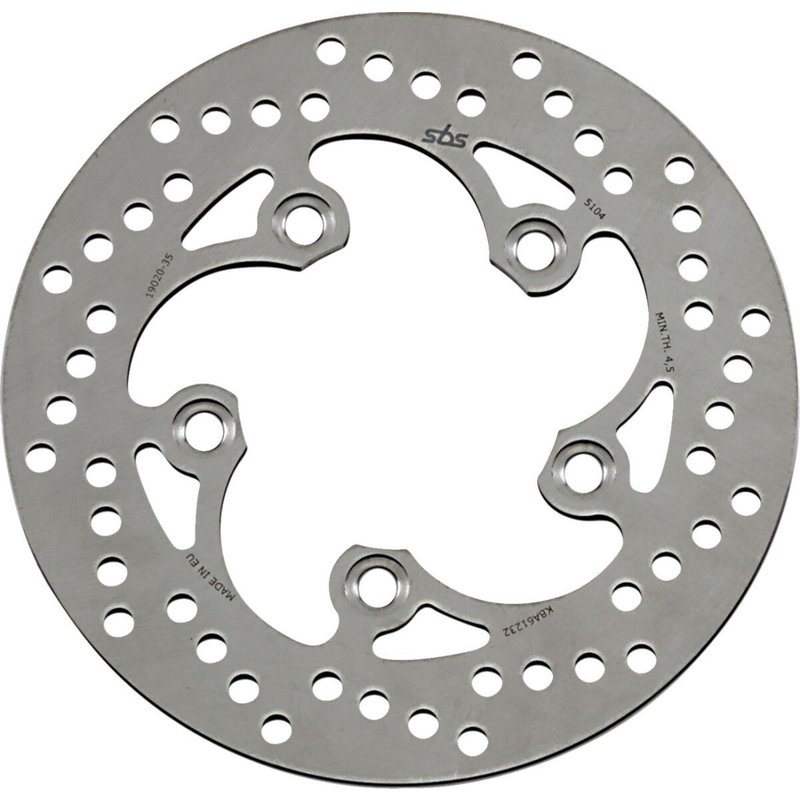5104 - SBS Rear Brake Disc For Suzuki GSX-R 1000 2001-2014 - Silver