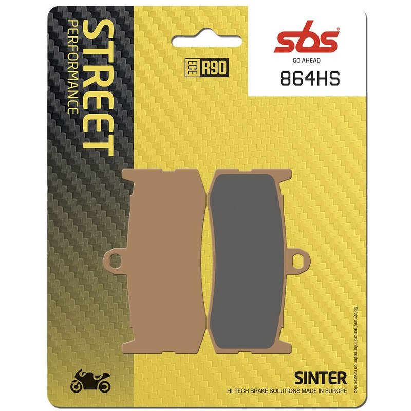 864HS - SBS HS Street Excel Sintered Front Brake Pads For Triumph Daytona 675 2009-2015