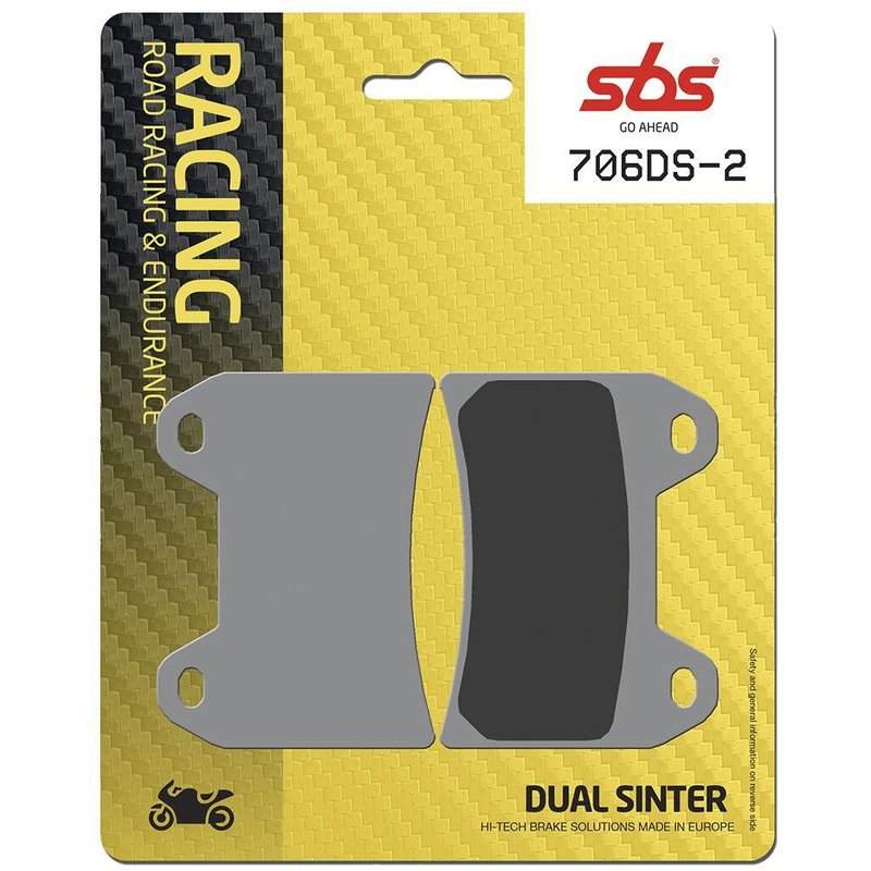 706DS-2 - SBS DS Dual Sintered Front Brake Pads For Ducati 748 R 2000