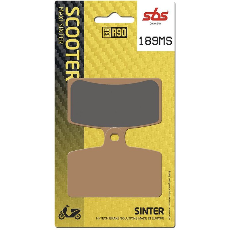 189MS - SBS MS Maxi Sintered Front Brake Pads For Rieju RS3 50 2013-2017