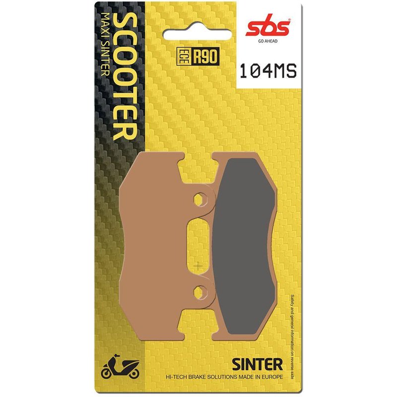 104MS - SBS MS Maxi Sintered Rear Brake Pads For Suzuki AN 250 1998-2003