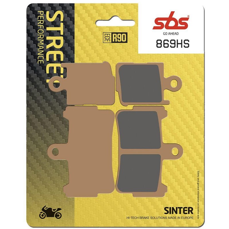 869HS - SBS HS Street Excel Sintered Front Brake Pads For Honda VFR 1200 F 2010-2016