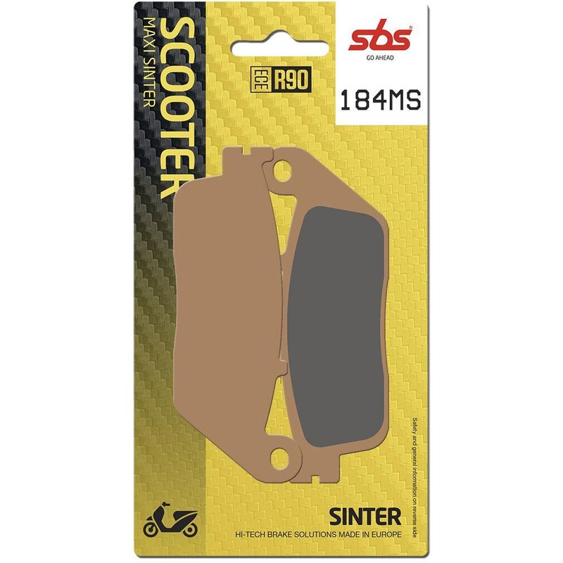 184MS - SBS MS Maxi Sintered Rear Brake Pads For Honda FJS 400 2006-2008