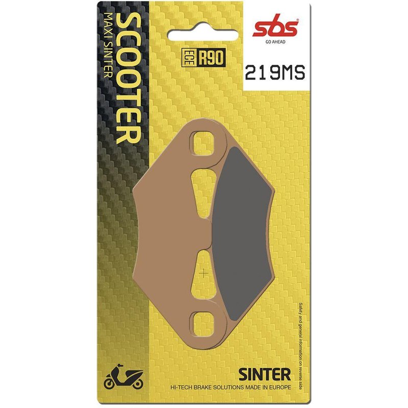 219MS - SBS MS Maxi Sintered Rear Brake Pads For Peugeot Metropolis 400 2015-2016