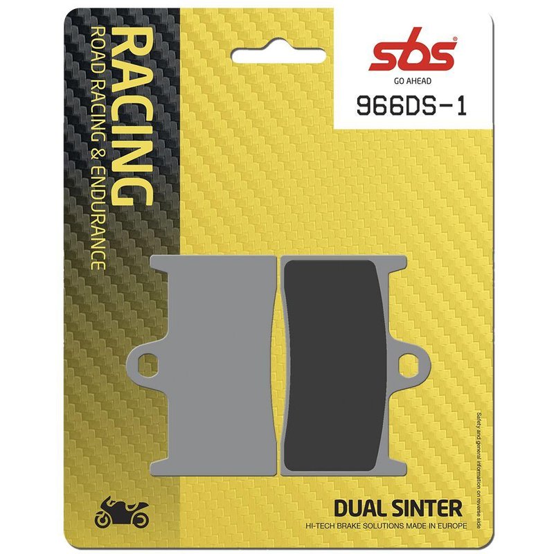 966DS-1 - SBS Dual Sintered Quick Change Front Brake Pads For Yamaha YZF-R6 600 2017-2025