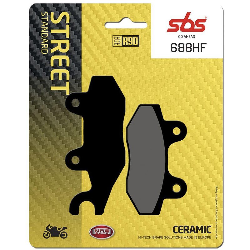 688HF - SBS HF Street Ceramic Organic Front Brake Pads For Honda CBF 250 2004-2007