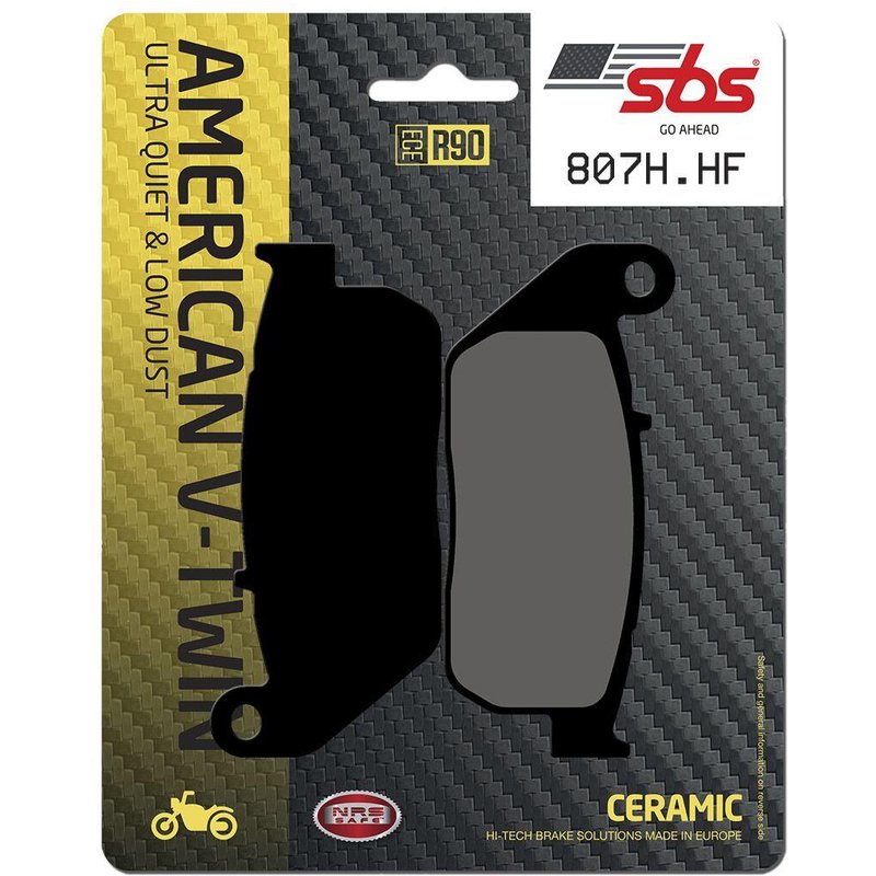 807H.HF - SBS HHF Street Ceramic Organic Front Brake Pads For Harley Davidson XL 1200 C 2004-2013
