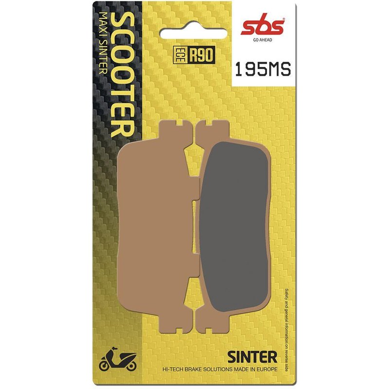 195MS - SBS MS Maxi Sintered Rear Brake Pads For Kymco K-XCT 125 I 2013-2014