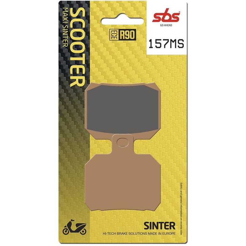 157MS - SBS MS Maxi Sintered Front Or Rear Brake Pads For Piaggio Beverly 500 2006-2012