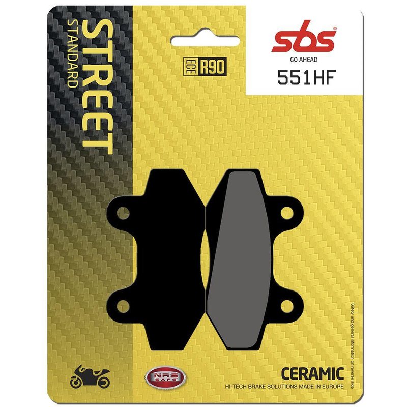 551HF - SBS HF Street Ceramic Organic Front Brake Pads For Honda CMX 250 C 1996-1999