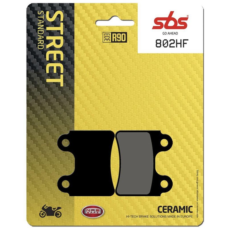 802HF - SBS HF Street Ceramic Organic Rear Brake Pads For AJP PR3 125 2010-2012