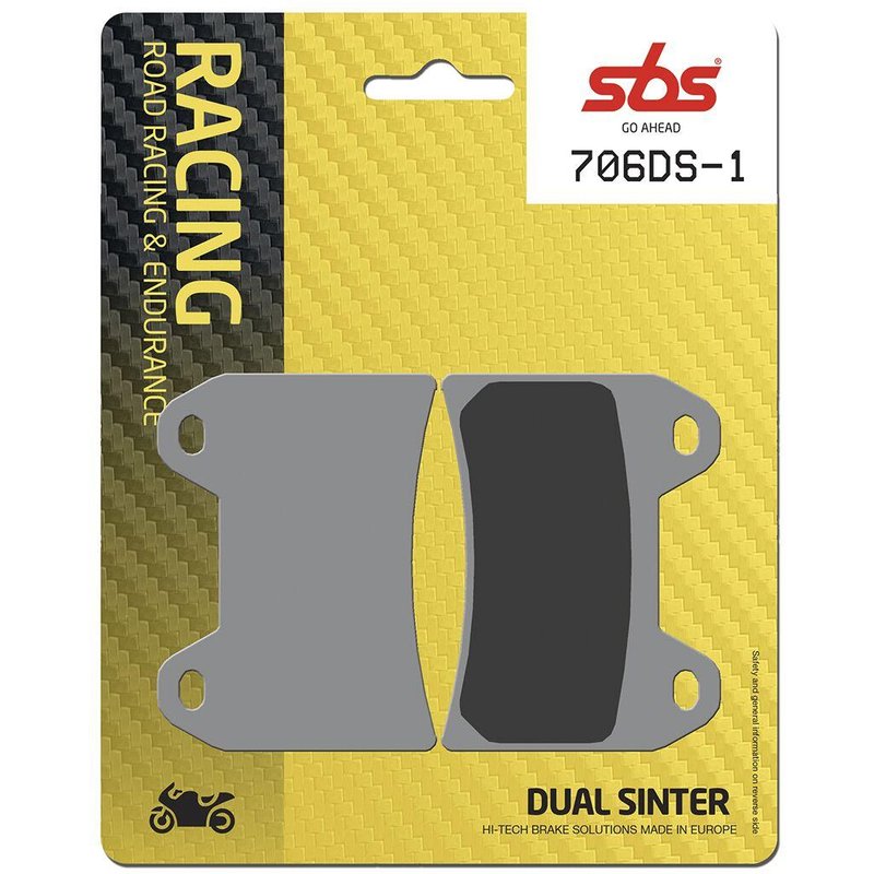 706DS-1 - SBS DS Dual Sintered Front Brake Pads For Ducati 748 R 2000