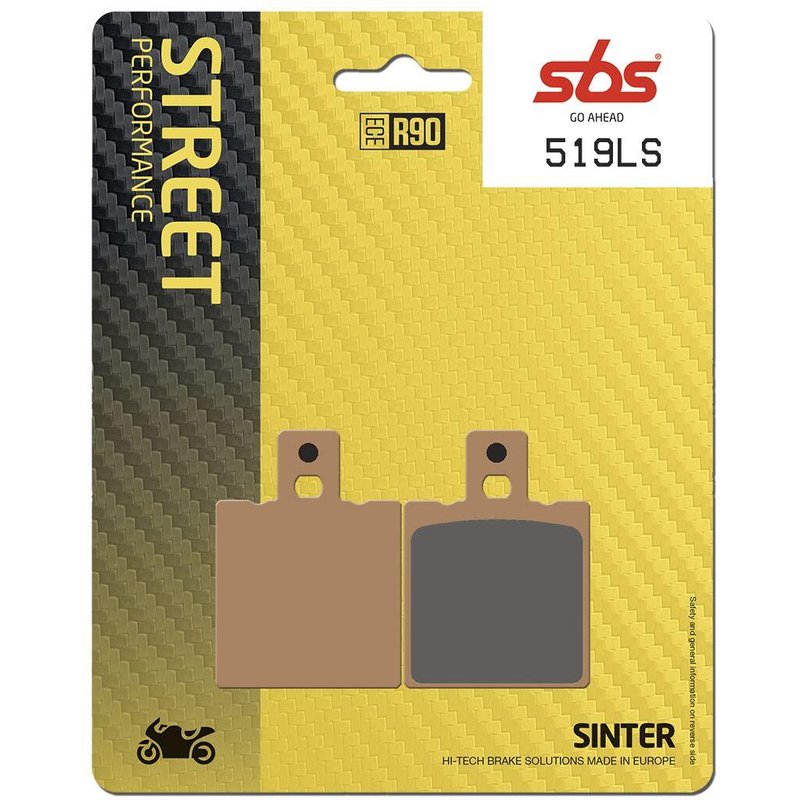 519LS - SBS LS Street Excel Sintered Rear Brake Pads For Laverda 650 Black Strike 1998-1999