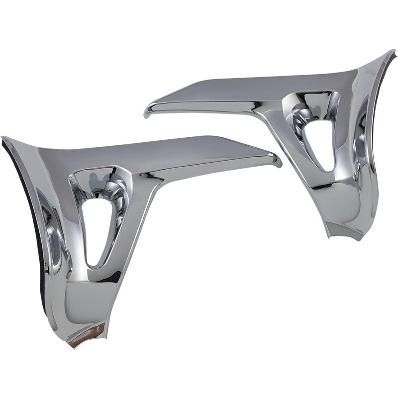 52-630 - Show Chrome Battery Side Cover Trims For Honda GL 1800 Gold Wing 2001-2010 - Chrome