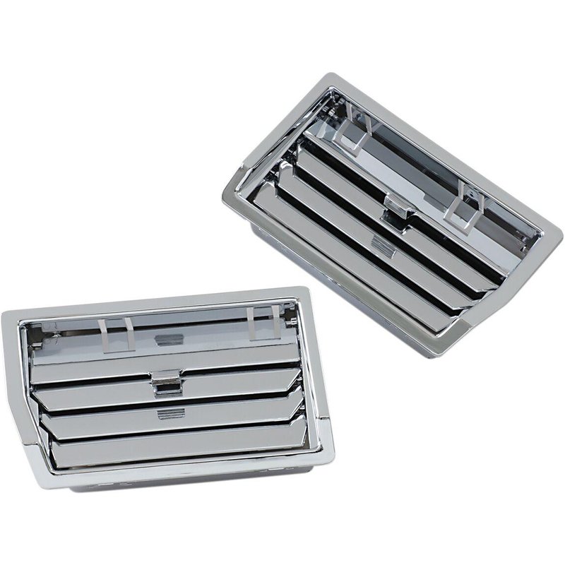 52-552 - Show Chrome Lower Fairing Fresh Air Vents For Honda GL 1500 1988-1990 - Chrome
