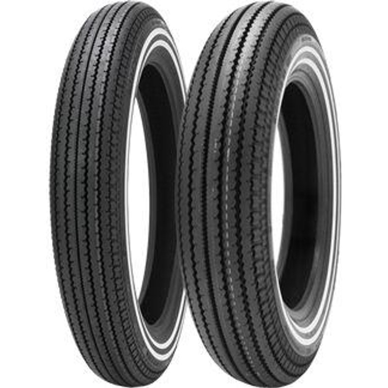 40019270DW - Shinko E270 White Wall Front 61H 4.00-19" Tyre