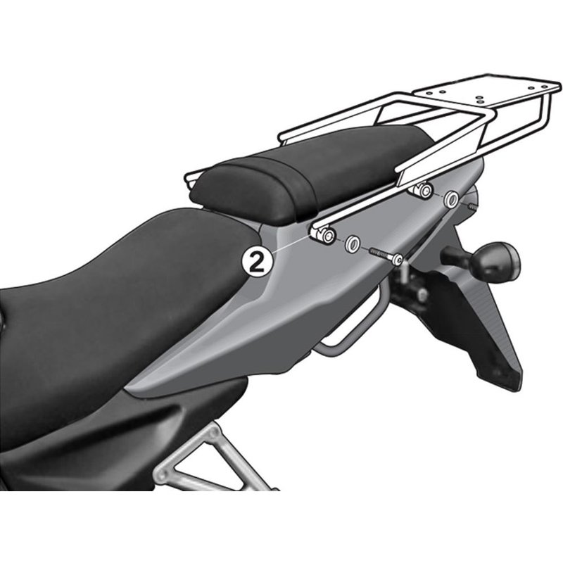 Shad Top Case Fitting Kit for Daelim Roadwin 125 Fi (06-14)