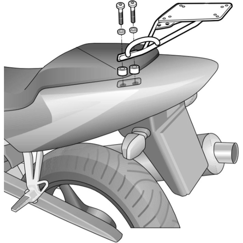 Shad Top Case Fitting Kit for Honda CBR 600 F (01-08)