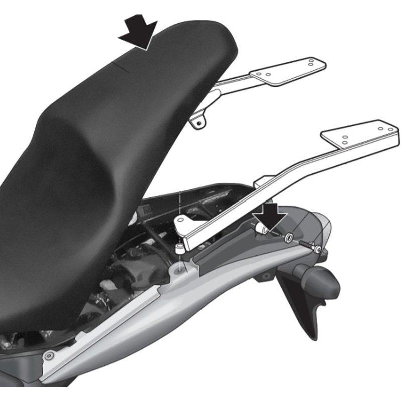 Shad Top Case Fitting Kit for Honda CB 600 F Hornet (07-10)