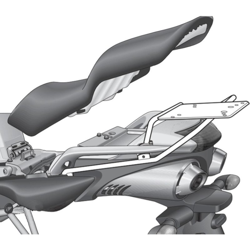 Shad Top Case Fitting Kit for Yamaha FZ6 N Fazer (04-12)
