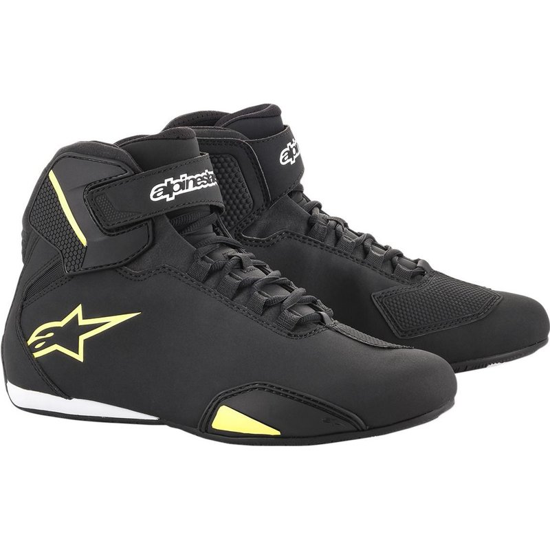 Alpinestars Sektor Motorcycle Boots 38.5 Black Fluo (UK 5.5)