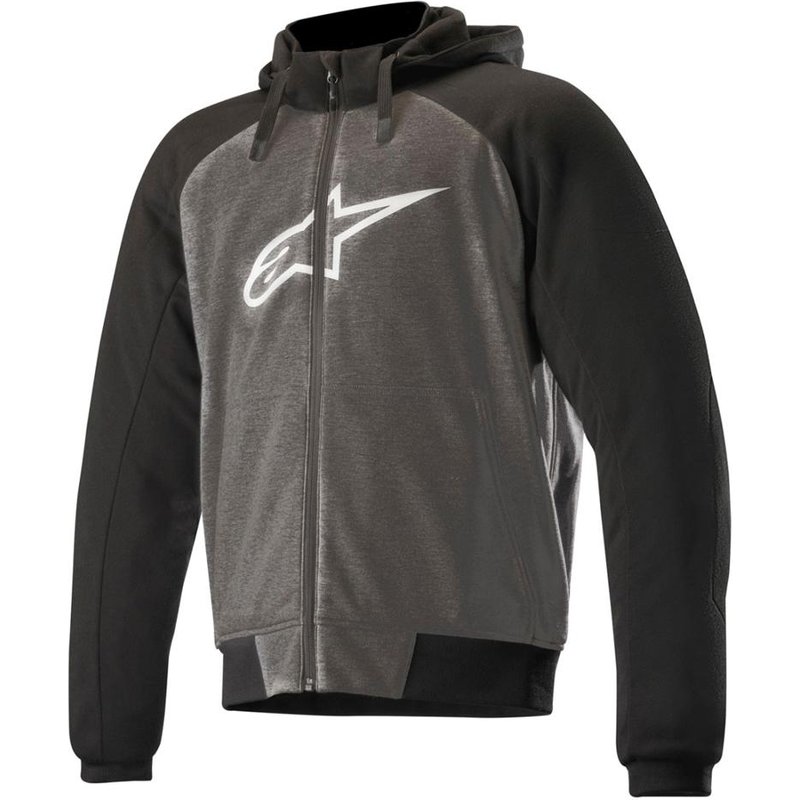 Alpinestars Chrome Sport Motorcycle Hoodie Anthracite Black White 3XL