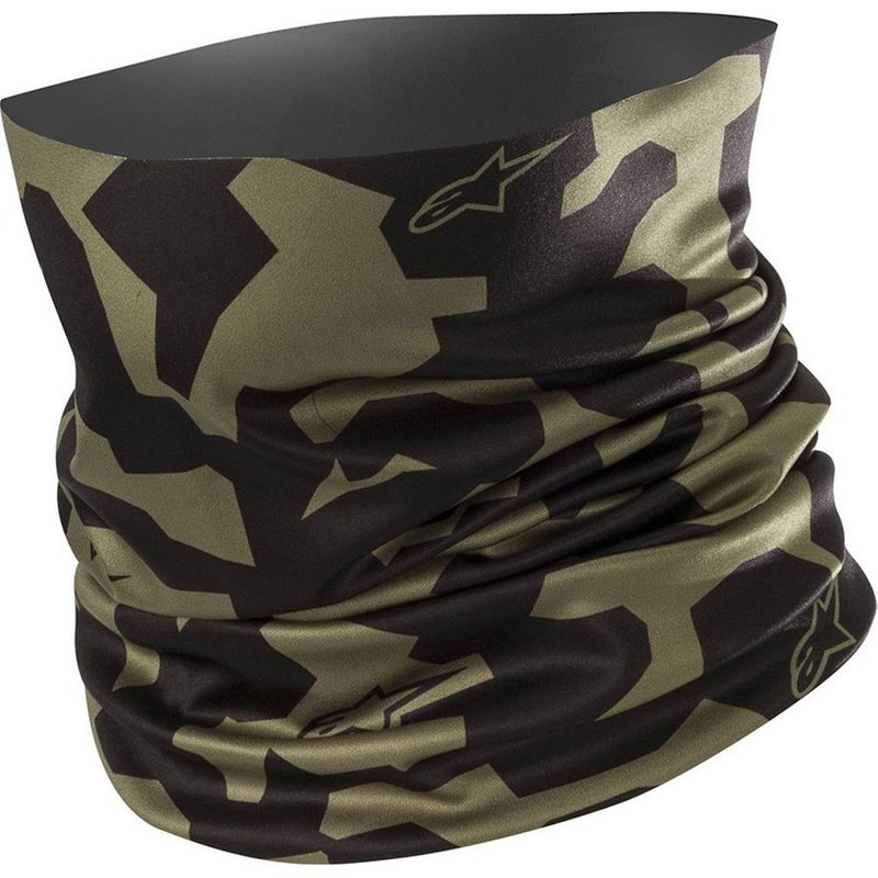 Alpinestars Camo Neck Tube Mili Green Black