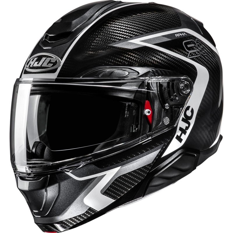HJC RPHA 91 Carbon Lagos Flip Front Motorcycle Helmet - Black