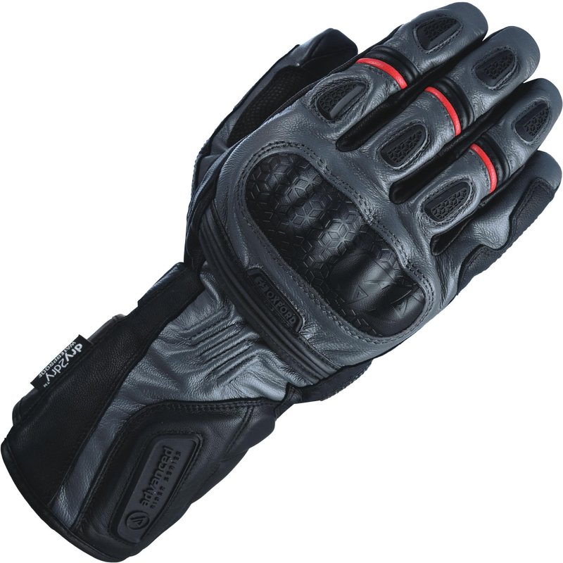 Oxford Mondial Long Motorcycle Gloves L Grey Black