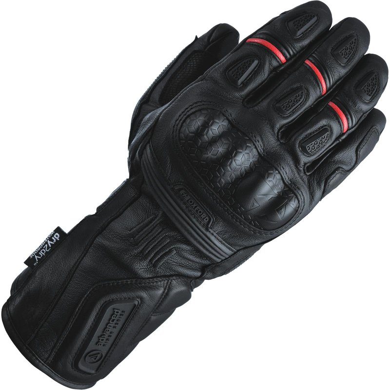 Oxford Mondial Long Motorcycle Gloves L Tech Black