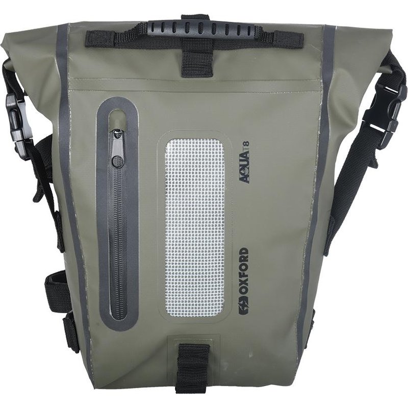 Oxford Aqua T8 Waterproof Roll Top Tail Pack 8L Khaki Black