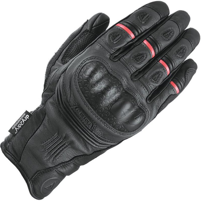 Oxford Mondial Short Motorcycle Gloves M Tech Black