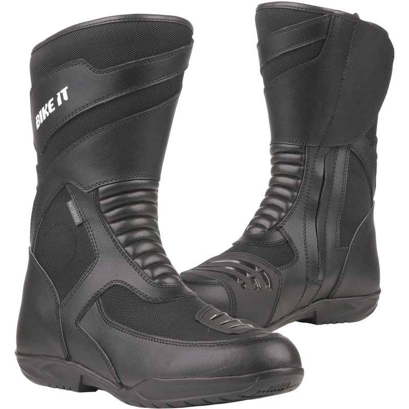 Bike It Veles Motorcycle Boots - Black