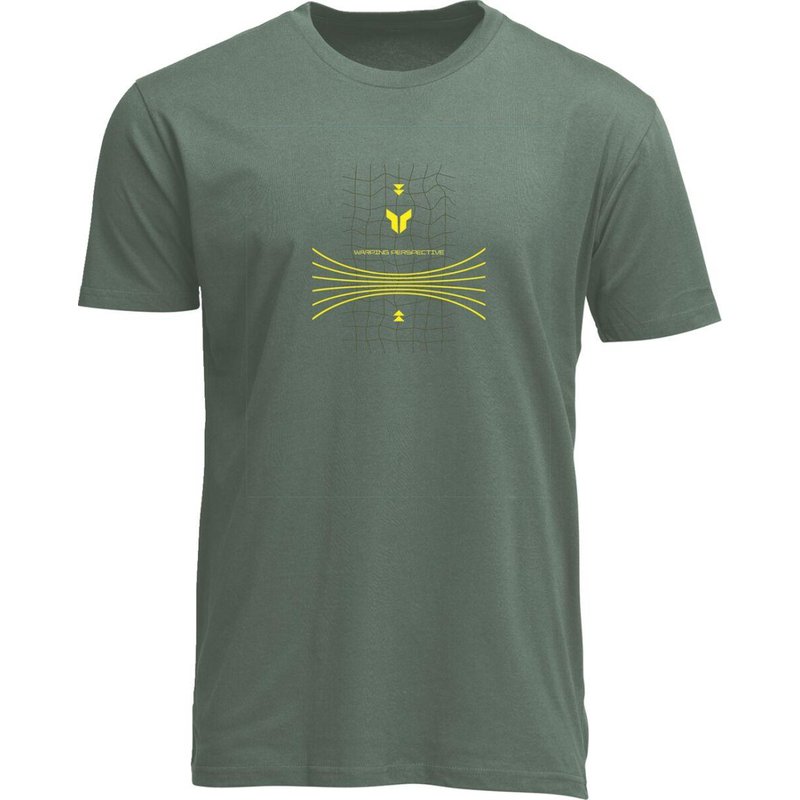 3030-25103 - Thor Mens Adult Warp T-Shirt Medium - Olive/Yellow