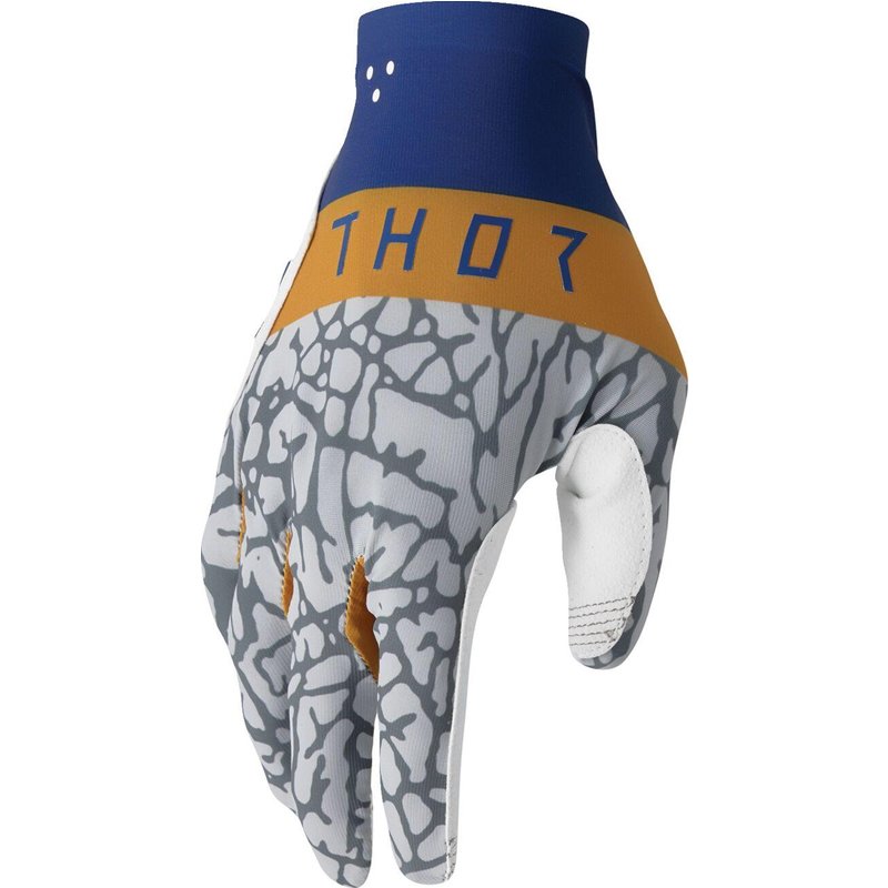 3330-8239 - Thor Sportmode Gloves Large - Copper/Grey/Navy/White