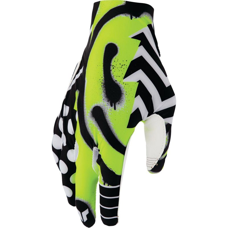3330-8551 - Thor Sportmode Gloves Medium - Black/Green/White