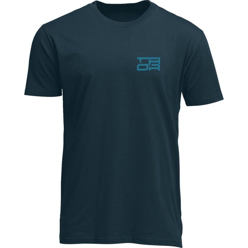 3030-25084 - Thor Mens Adult Section T-Shirt Large - Blue/Navy/Off-White