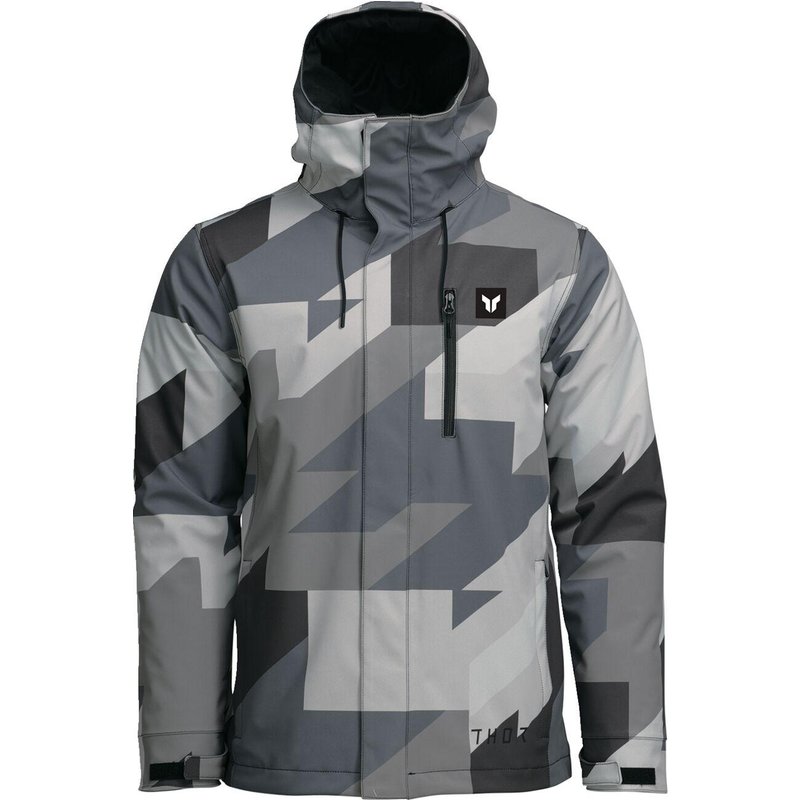 2920-0863 - Thor Tour Jacket Large - Camo Black/Dark Grey/Light Grey