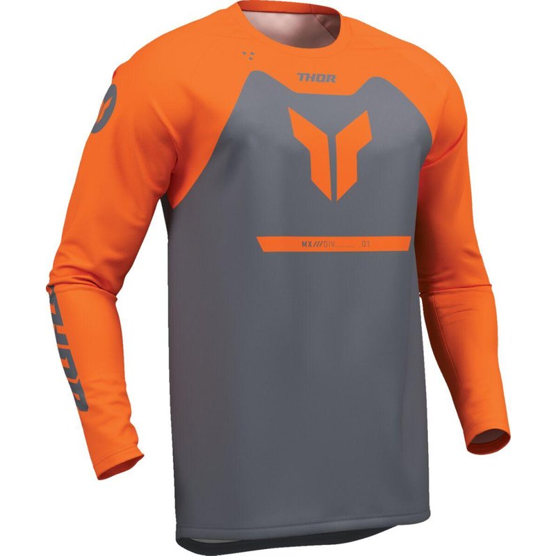 2910-8462 - Thor Ridemode Menace Jersey 4X-Large - Charcoal Grey/Orange