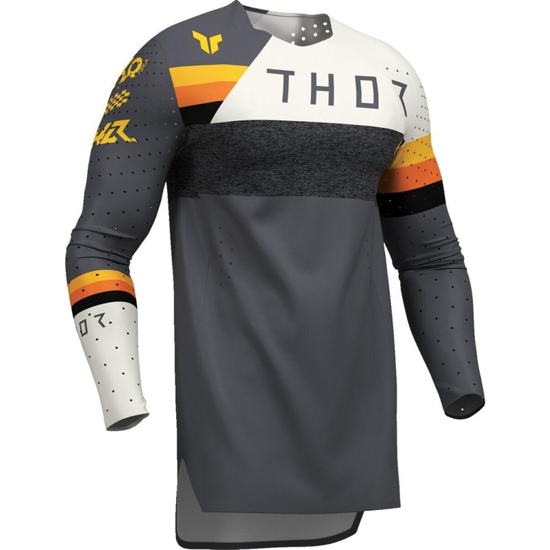 2910-8354 - Thor Sportmode League Jersey Large - Charcoal Grey/Orange/White/Yellow