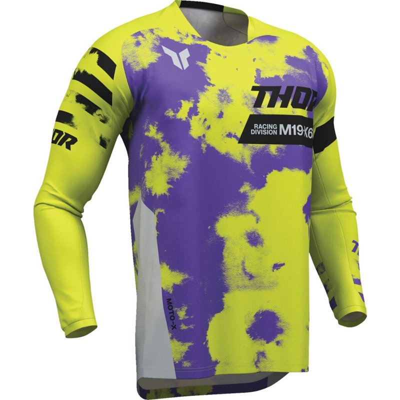2910-8404 - Thor Launchmode Bleach Jersey XX-Large - Acid/Black/Grey/Purple