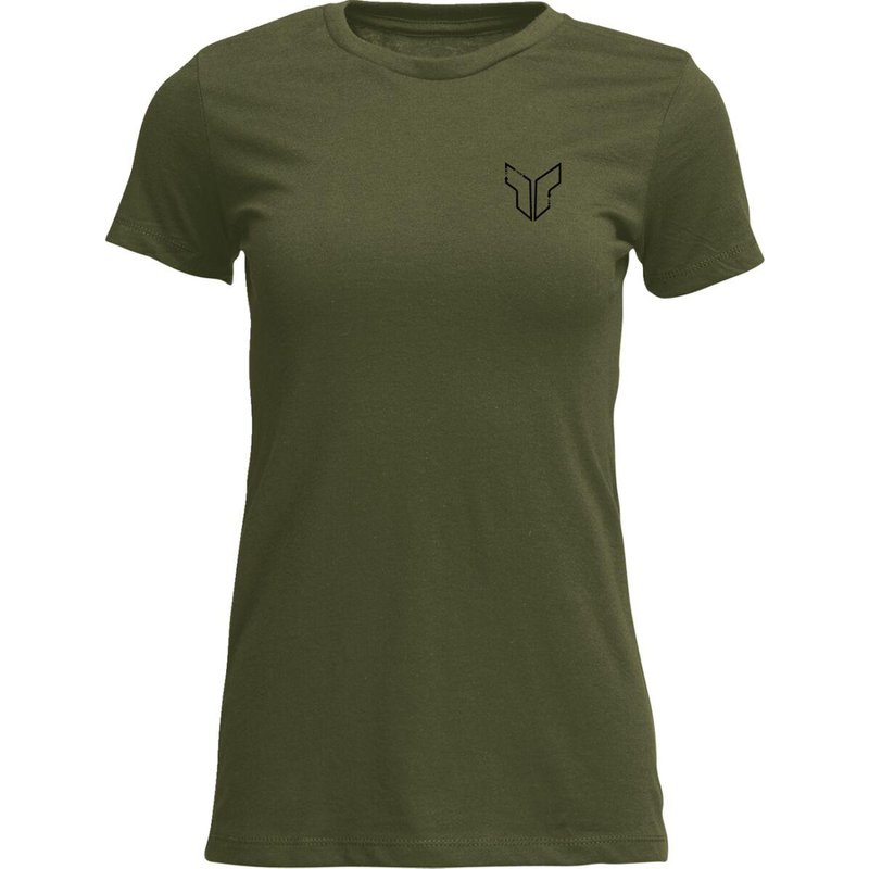 3031-4335 - Thor Womens Adult Womens Patched Up T-Shirt Medium - Black/Military Green