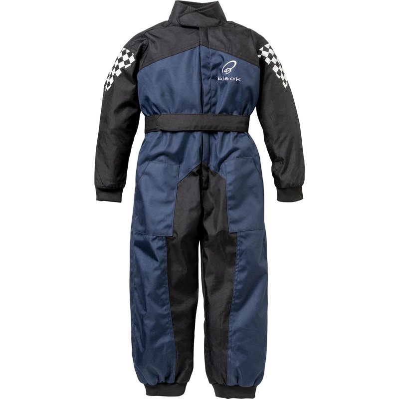 Black Kids FastTrack Race Suit M Black Blue