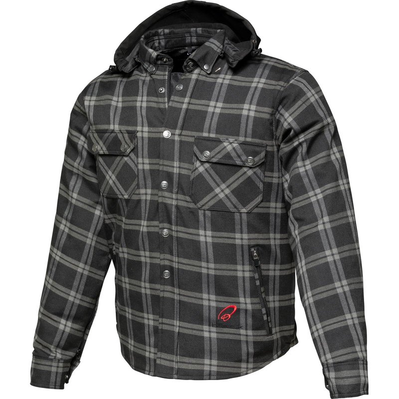Black Forge Armoured Motorcycle Shirt 10XL Black Grey