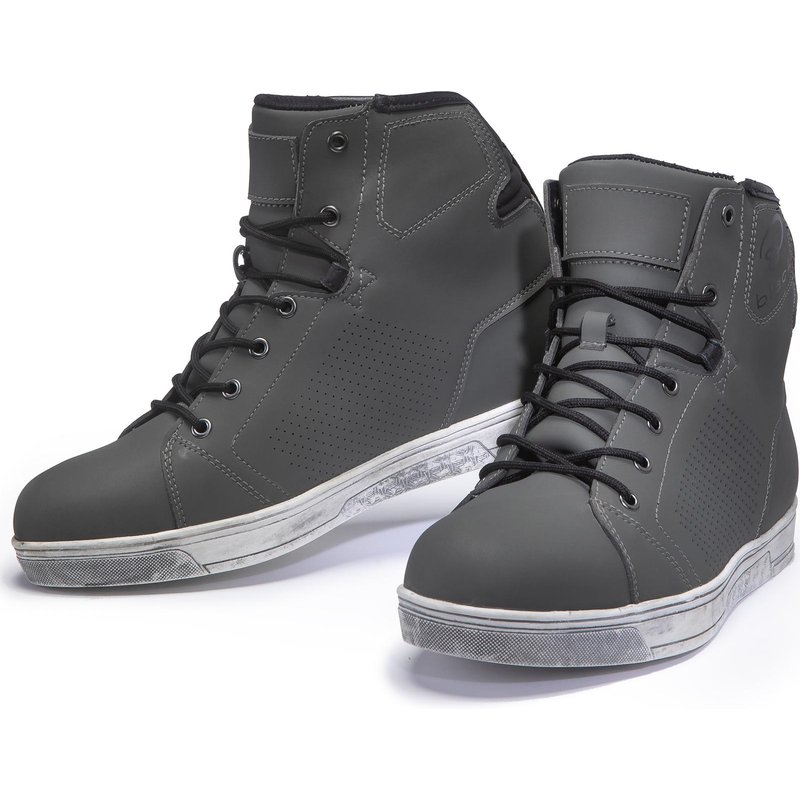 Black Motion WP Ankle Motorcycle Boots 44 Grey (UK 10)