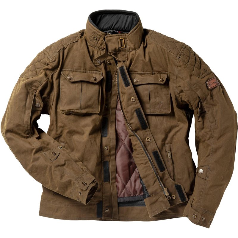 Black Pendle Wax Motorcycle Jacket 4XL Olive Brown
