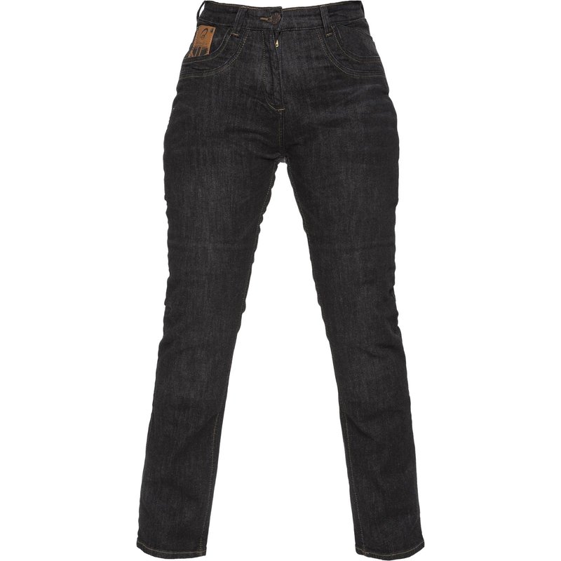 Black Salus Womens Motorcycle Jeans UK 20 Black (Standard Leg)
