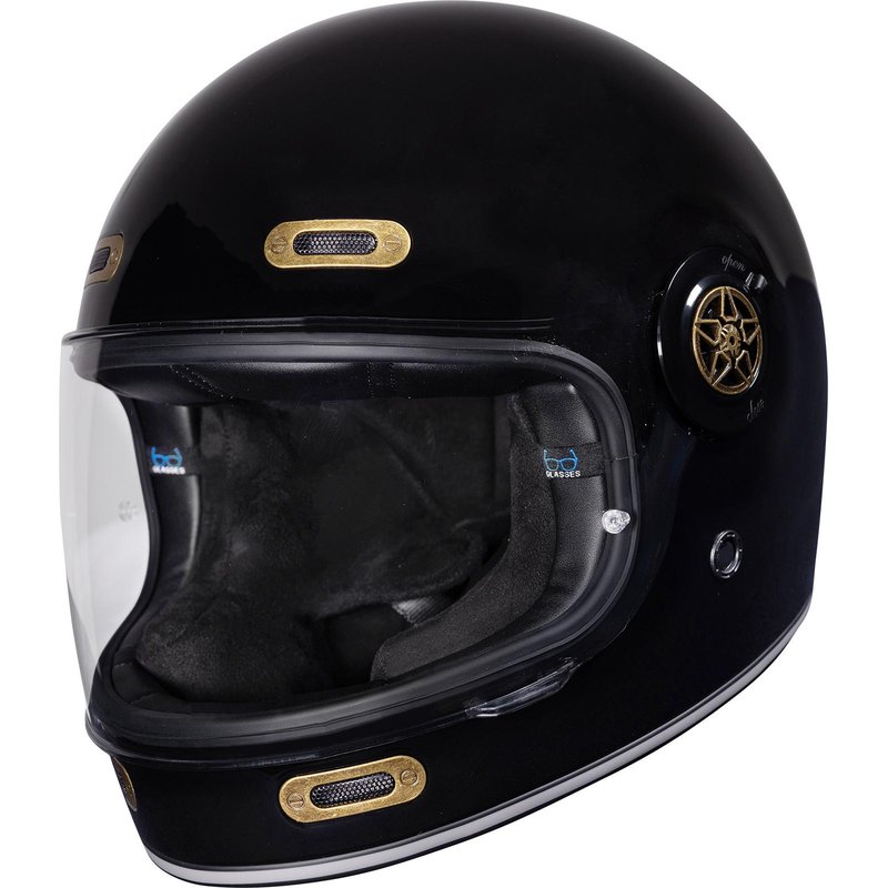 Black Orbit Motorcycle Helmet XXL Gloss Black